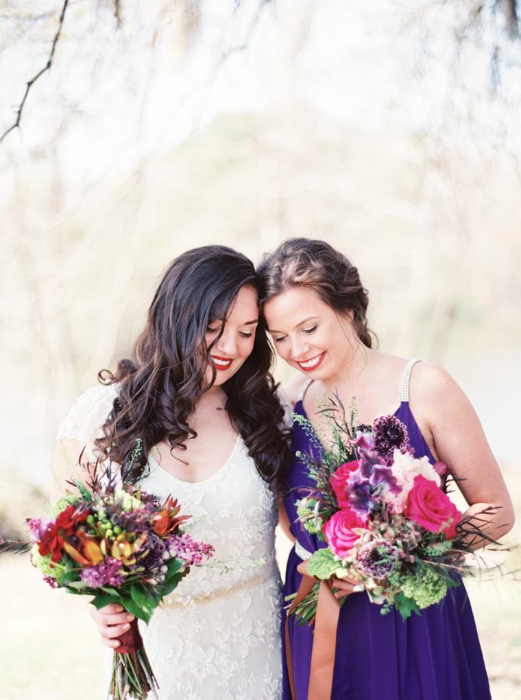 Sophisticated Burgundy & Plum Southern Wedding Inspiration via TheELD.com