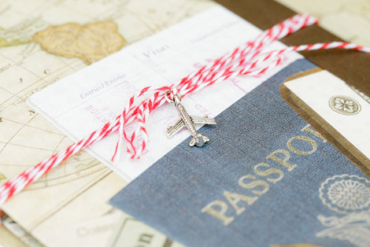 Vintage Modern Travel Inspired Wedding Ideas via TheELD.com