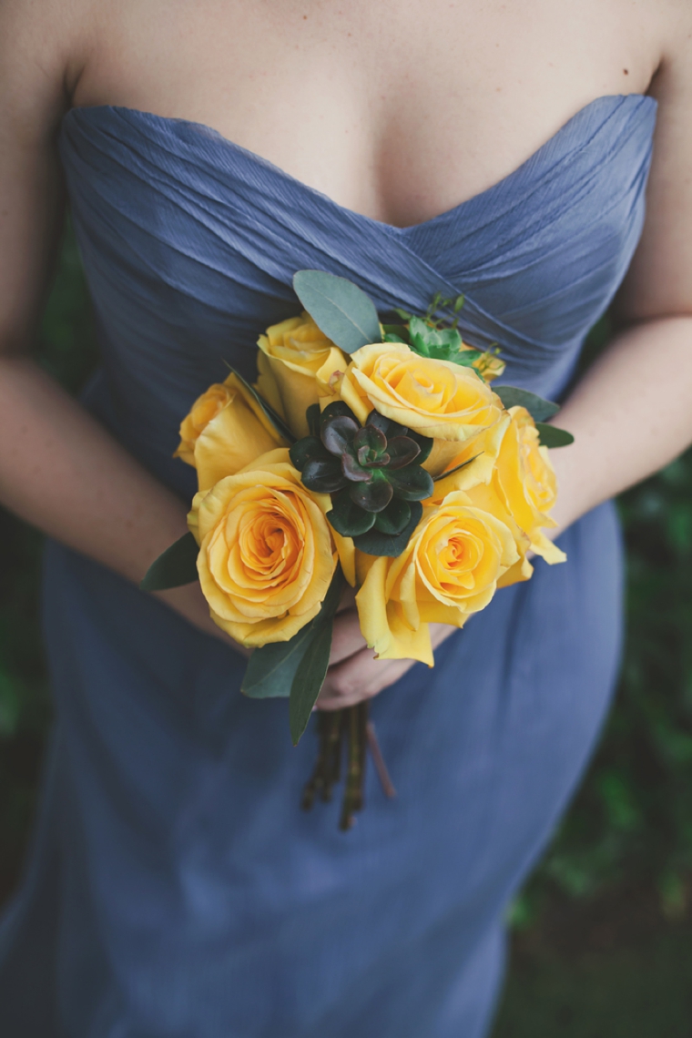 Eclectic & Chic Navy and Yellow Wedding via TheELD.com