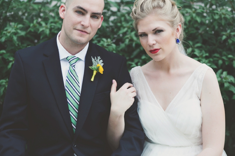 Eclectic & Chic Navy and Yellow Wedding via TheELD.com