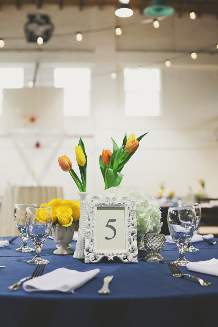 Eclectic & Chic Navy and Yellow Wedding via TheELD.com