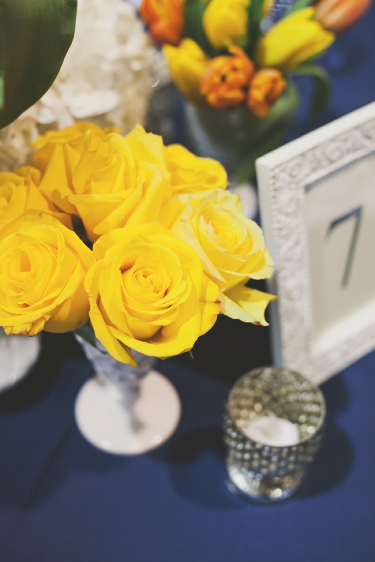 Eclectic & Chic Navy and Yellow Wedding via TheELD.com