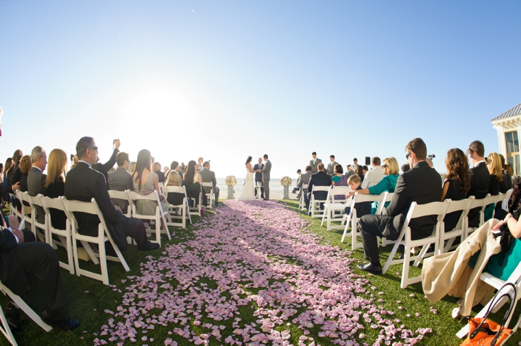 Chic Gold, Aqua, and Lavender Wedding via TheELD.com
