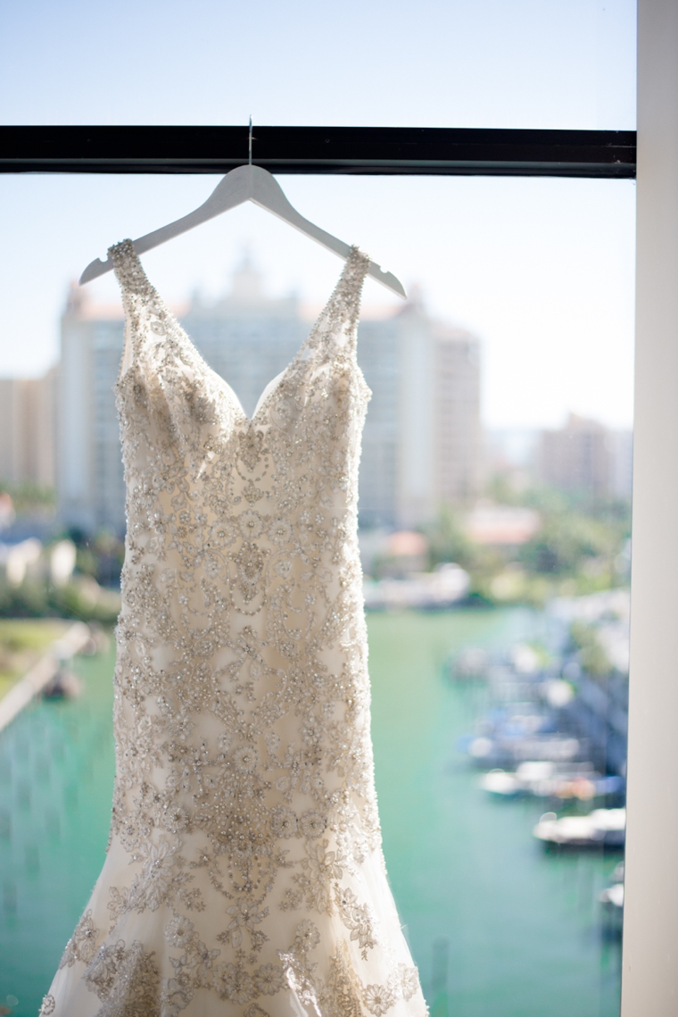 An Elegant Gold and White Sarasota Wedding via TheELD.com