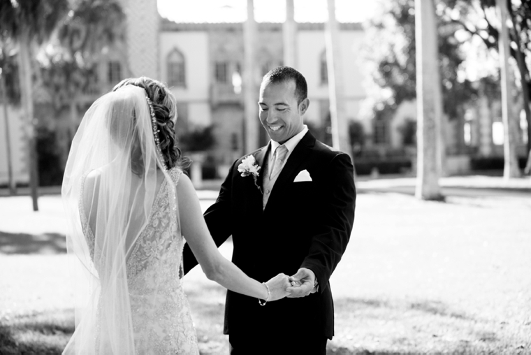 An Elegant Gold and White Sarasota Wedding via TheELD.com