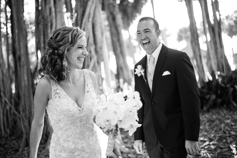 An Elegant Gold and White Sarasota Wedding via TheELD.com