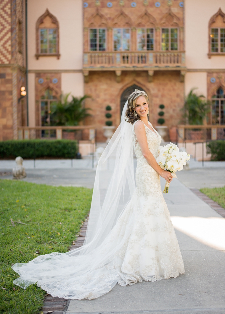 An Elegant Gold and White Sarasota Wedding via TheELD.com