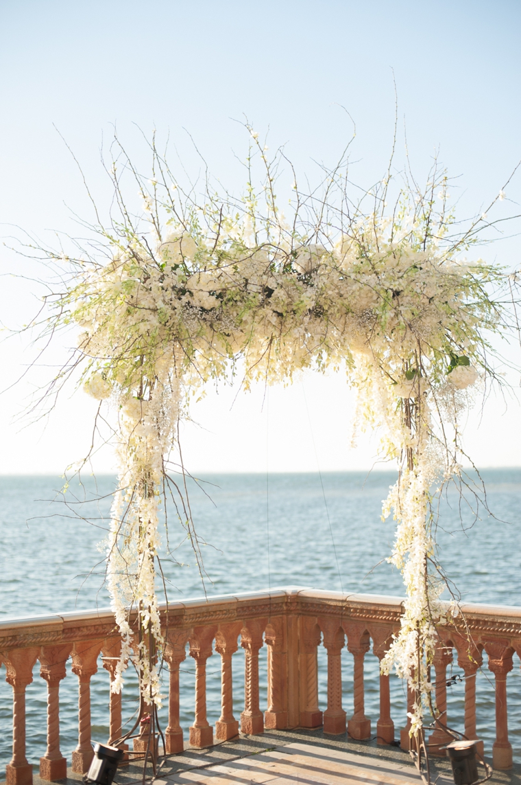 An Elegant Gold and White Sarasota Wedding via TheELD.com