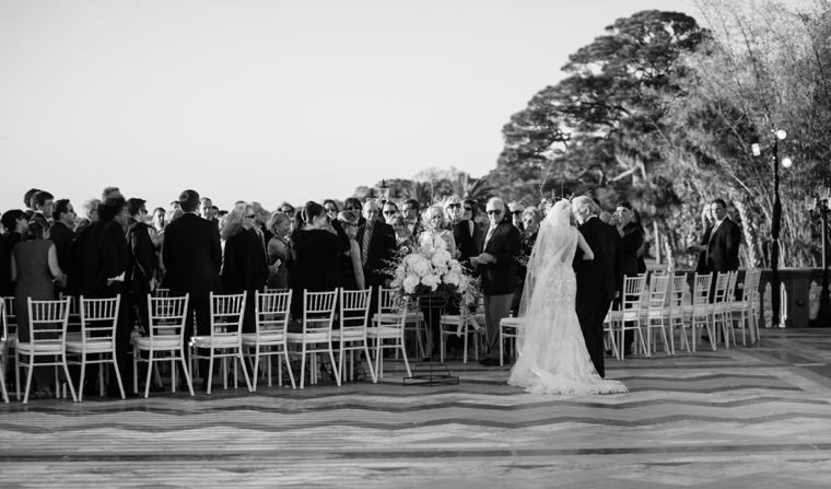 An Elegant Gold and White Sarasota Wedding via TheELD.com