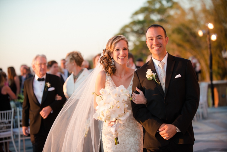 An Elegant Gold and White Sarasota Wedding via TheELD.com