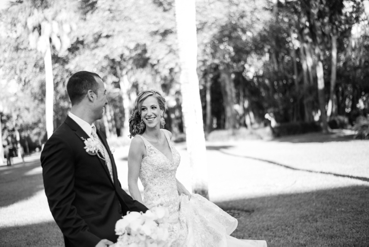 An Elegant Gold and White Sarasota Wedding via TheELD.com