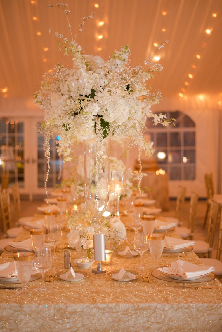 An Elegant Gold and White Sarasota Wedding via TheELD.com