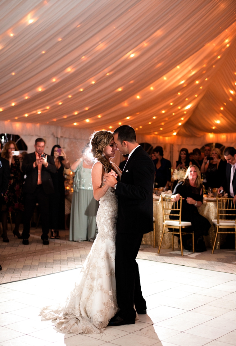 An Elegant Gold and White Sarasota Wedding via TheELD.com