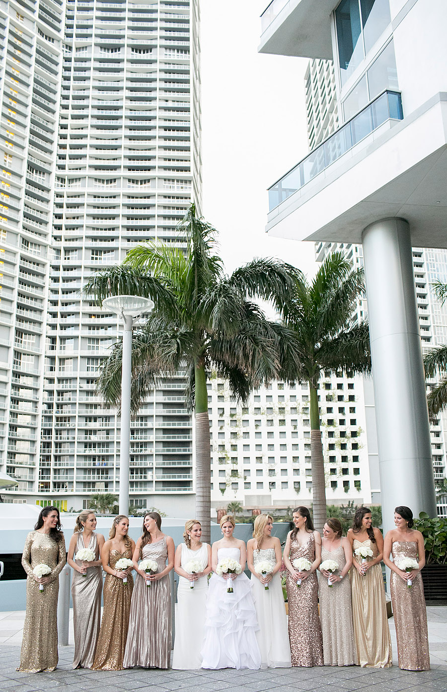 Modern Chic Pink & Gold Miami Wedding via TheELD.com