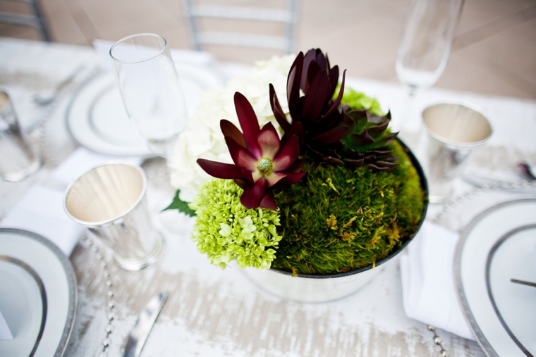 Modern Silver and Gray Wedding Inspiration via TheELD.com