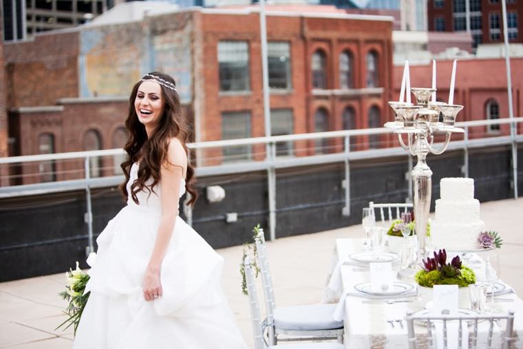 Modern Silver and Gray Wedding Inspiration via TheELD.com