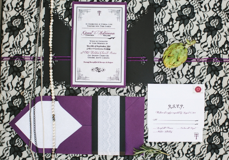 Dramatic, Dark & Romantic Wedding Ideas via TheELD.com