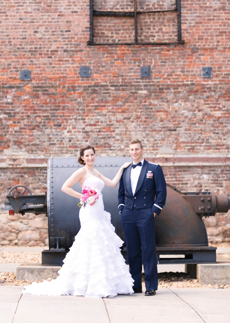 Pink & Orange Vintage Travel Themed Wedding via TheELD.com