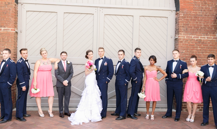 Pink & Orange Vintage Travel Themed Wedding via TheELD.com