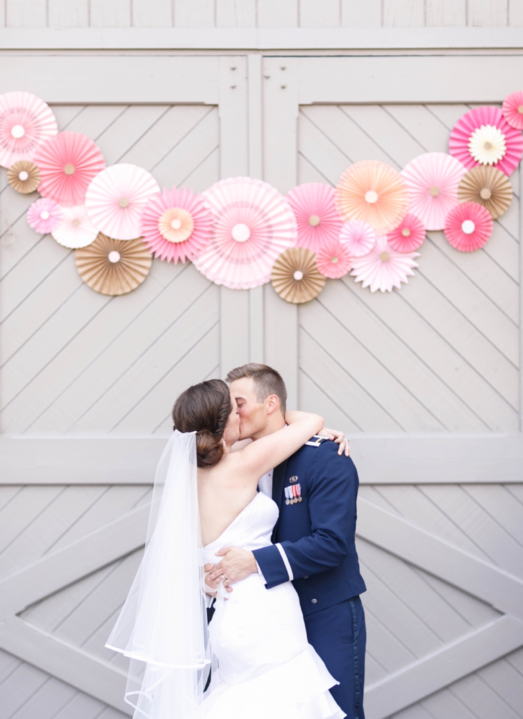 Pink & Orange Vintage Travel Themed Wedding via TheELD.com