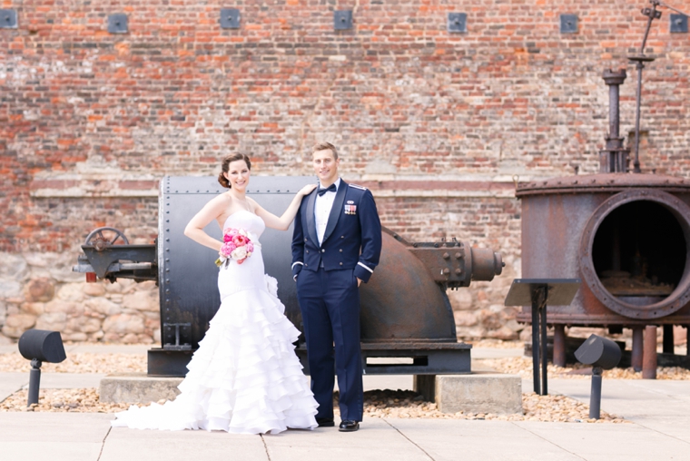 Pink & Orange Vintage Travel Themed Wedding via TheELD.com