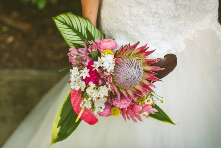 Eclectic Pink and Aqua Wedding via TheELD.com