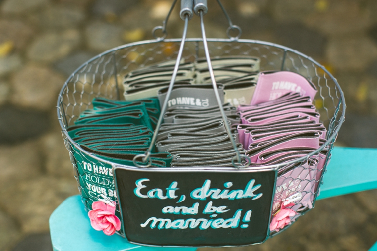 Eclectic Pink and Aqua Wedding via TheELD.com