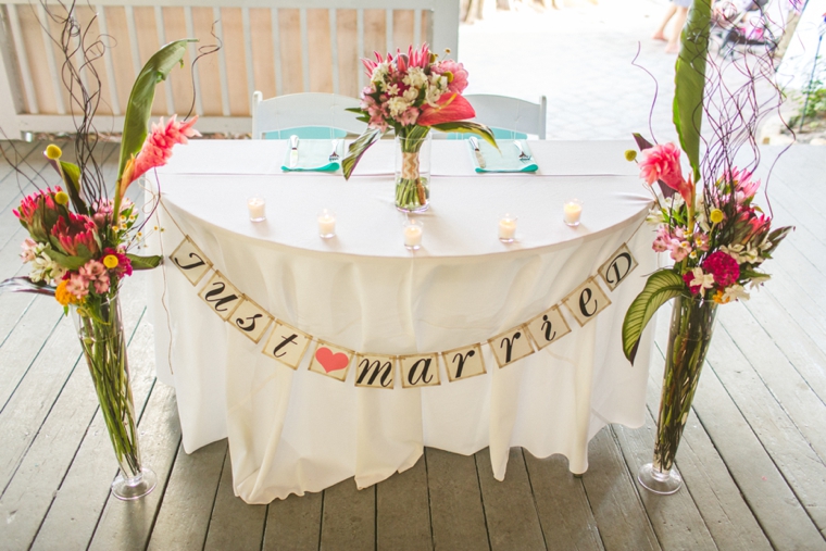 Eclectic Pink and Aqua Wedding via TheELD.com