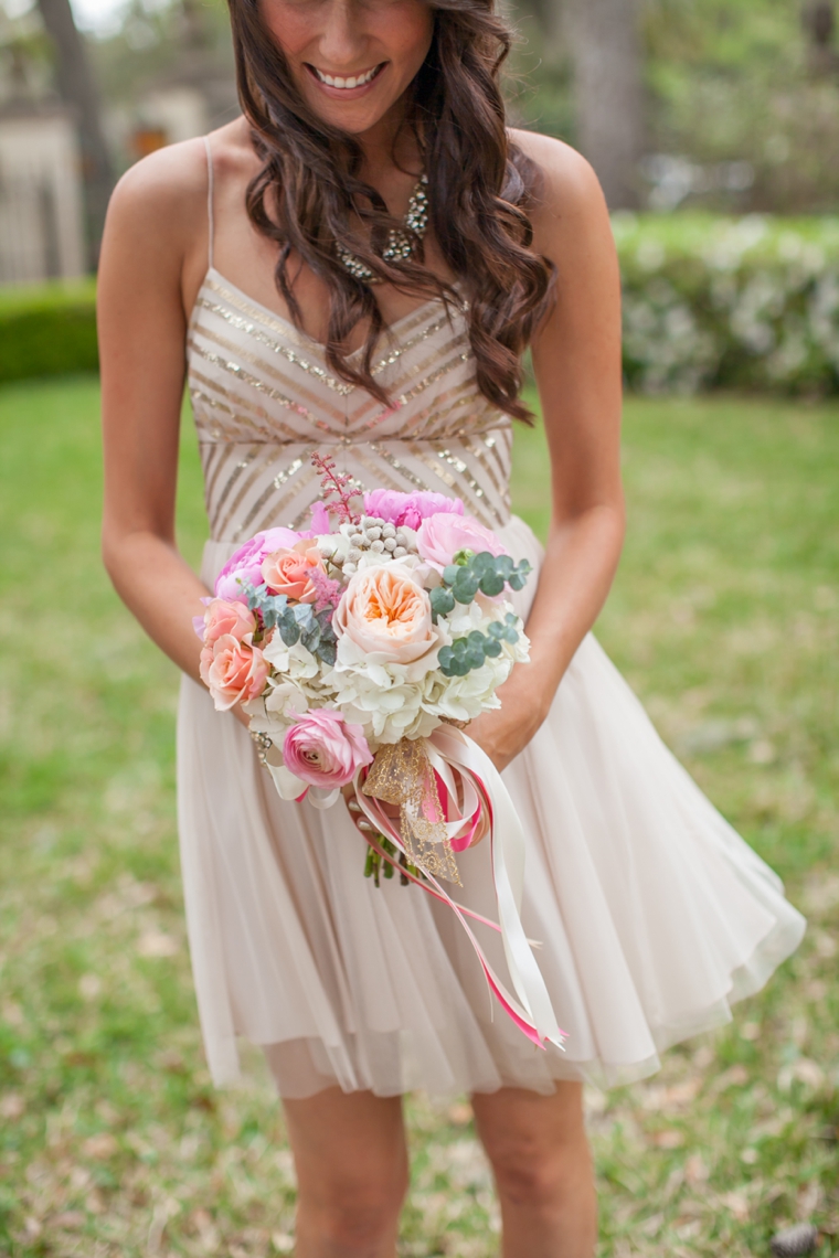 Vintage Romantic Blush and Gold Wedding via TheELD.com