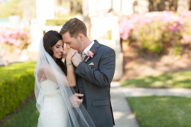 Vintage Romantic Blush and Gold Wedding via TheELD.com