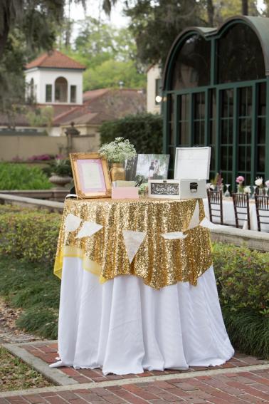 Vintage Romantic Blush and Gold Wedding via TheELD.com