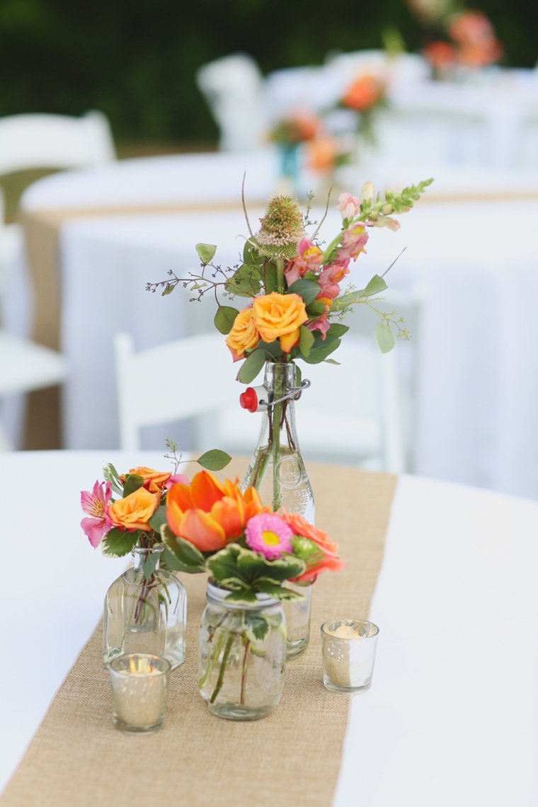 A Fun Eclectic Pink and Peach Wedding via TheELD.com