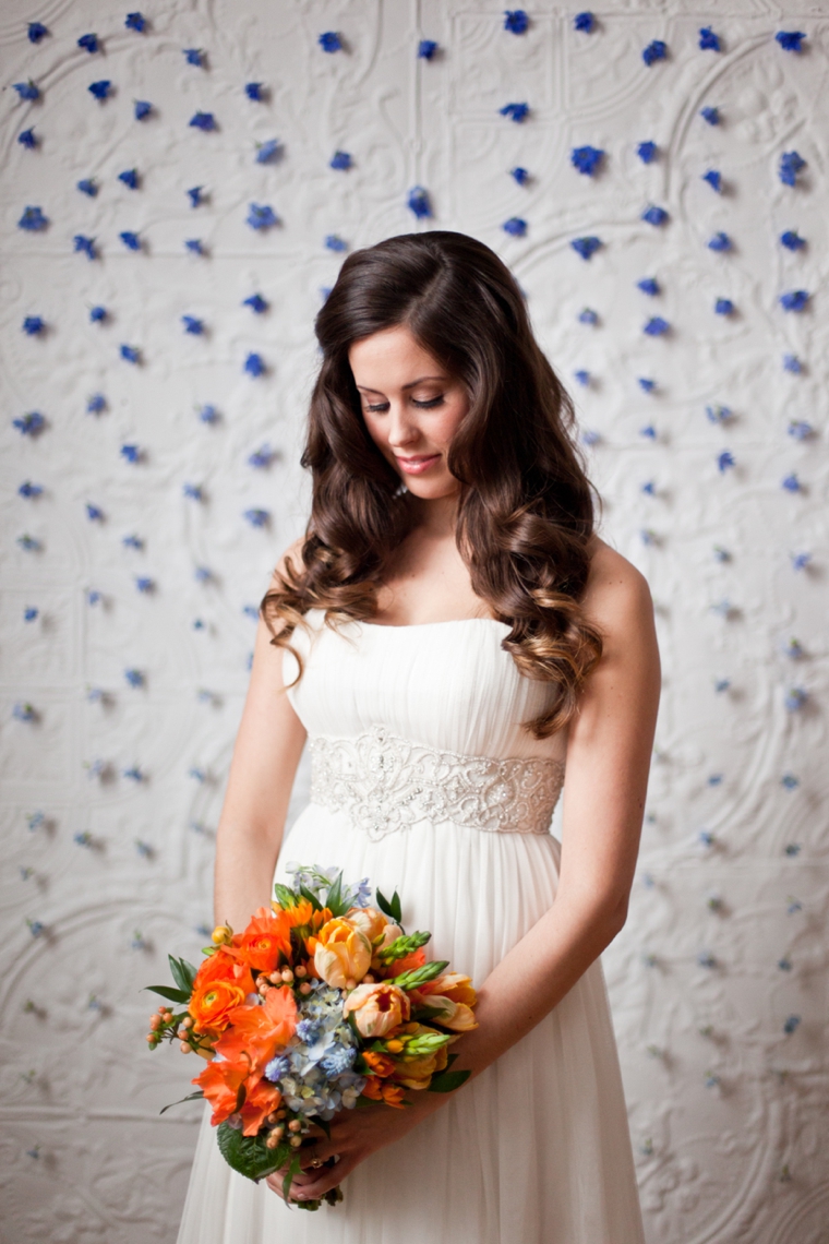 Mediterranean Inspired Orange & Blue Wedding Ideas via TheELD.com