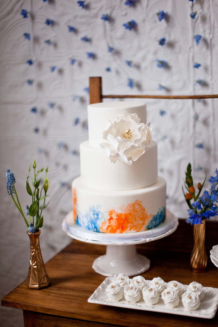 Mediterranean Inspired Orange & Blue Wedding Ideas via TheELD.com