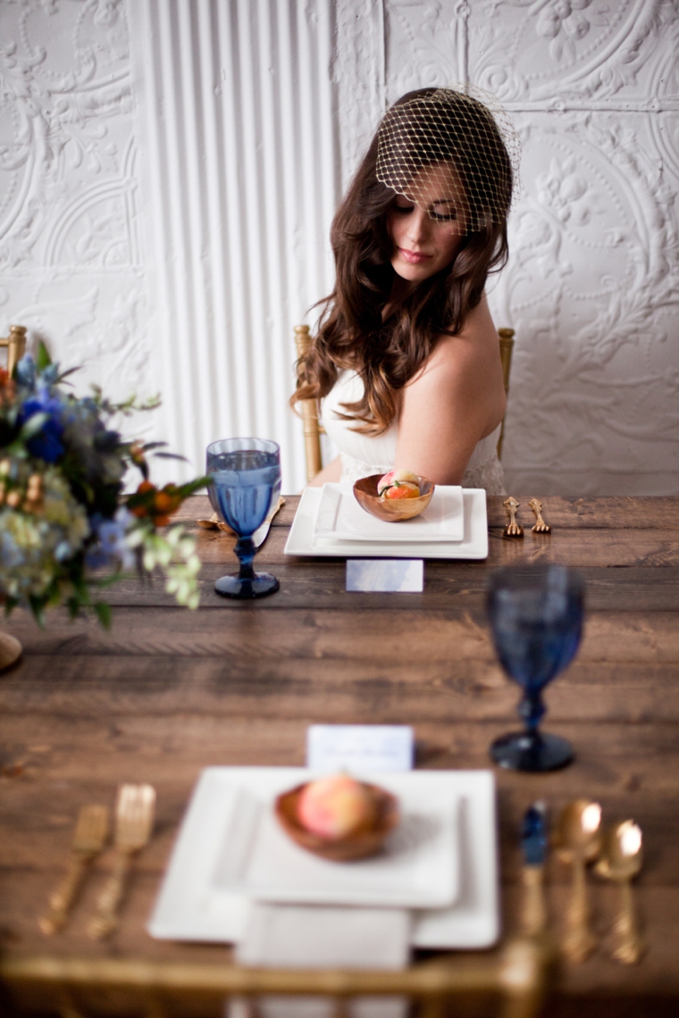 Mediterranean Inspired Orange & Blue Wedding Ideas via TheELD.com