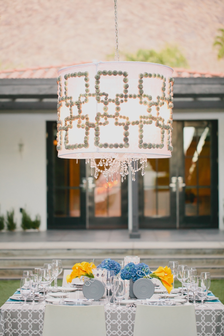 Modern Yellow and Blue Wedding Ideas via TheELD.com