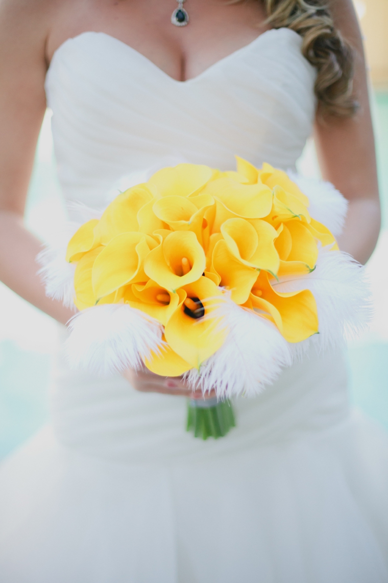 Modern Yellow and Blue Wedding Ideas via TheELD.com