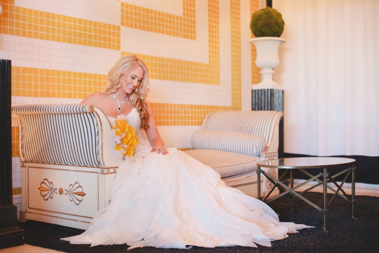 Modern Yellow and Blue Wedding Ideas via TheELD.com