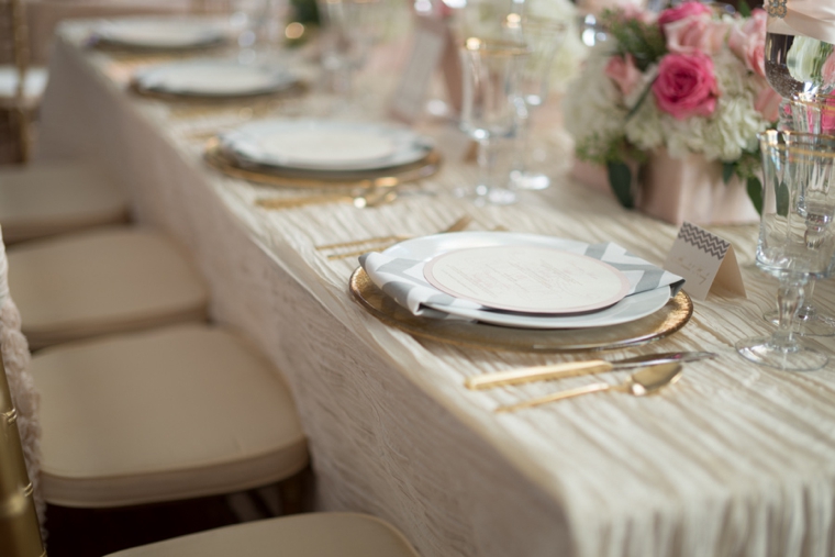 Modern Elegant Blush and Gold Wedding Inspiration via TheELD.com