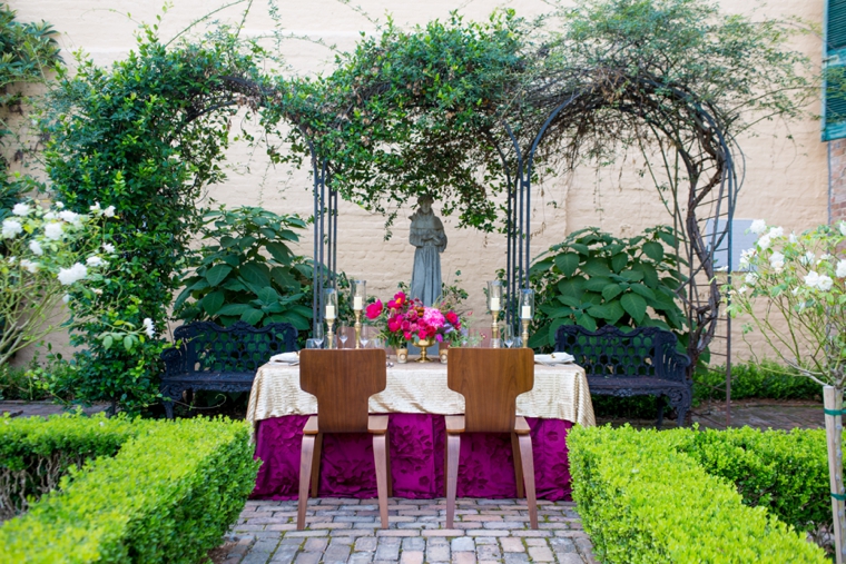 Pink and Red Wedding Farewell Brunch Inspiration via TheELD.com