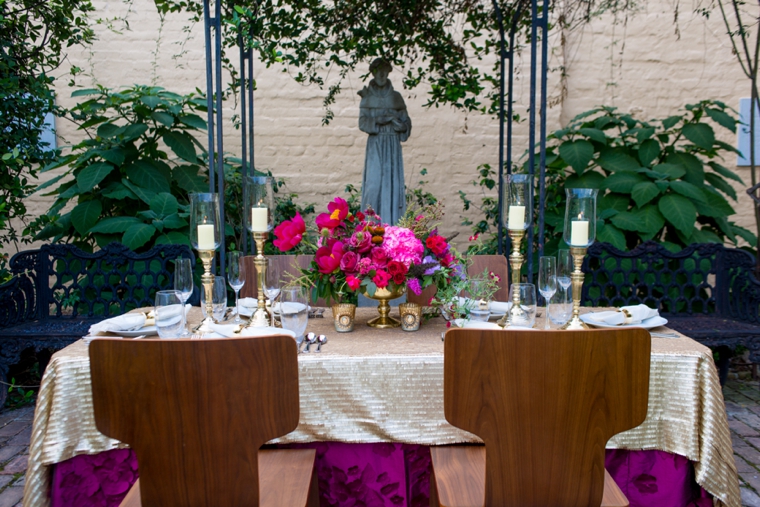 Pink and Red Wedding Farewell Brunch Inspiration via TheELD.com