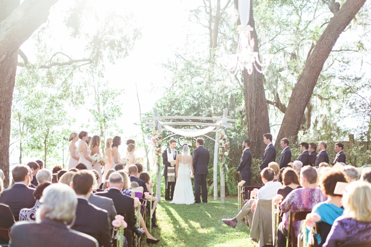 A Romantic Riverfront Blush Wedding via TheELD.com