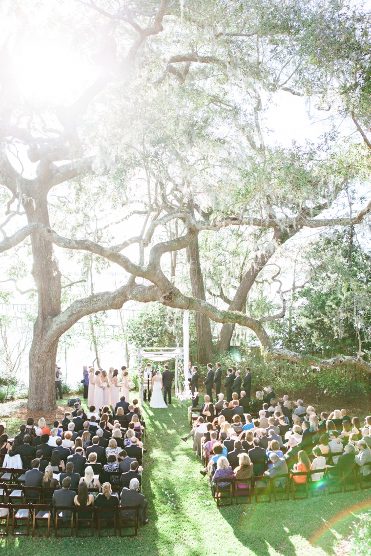 A Romantic Riverfront Blush Wedding via TheELD.com