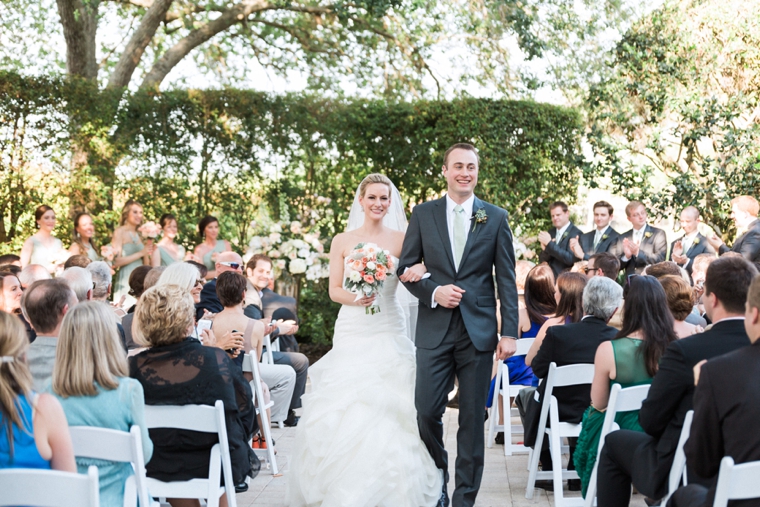 A Romantic Mint and Peach Wedding via TheELD.com