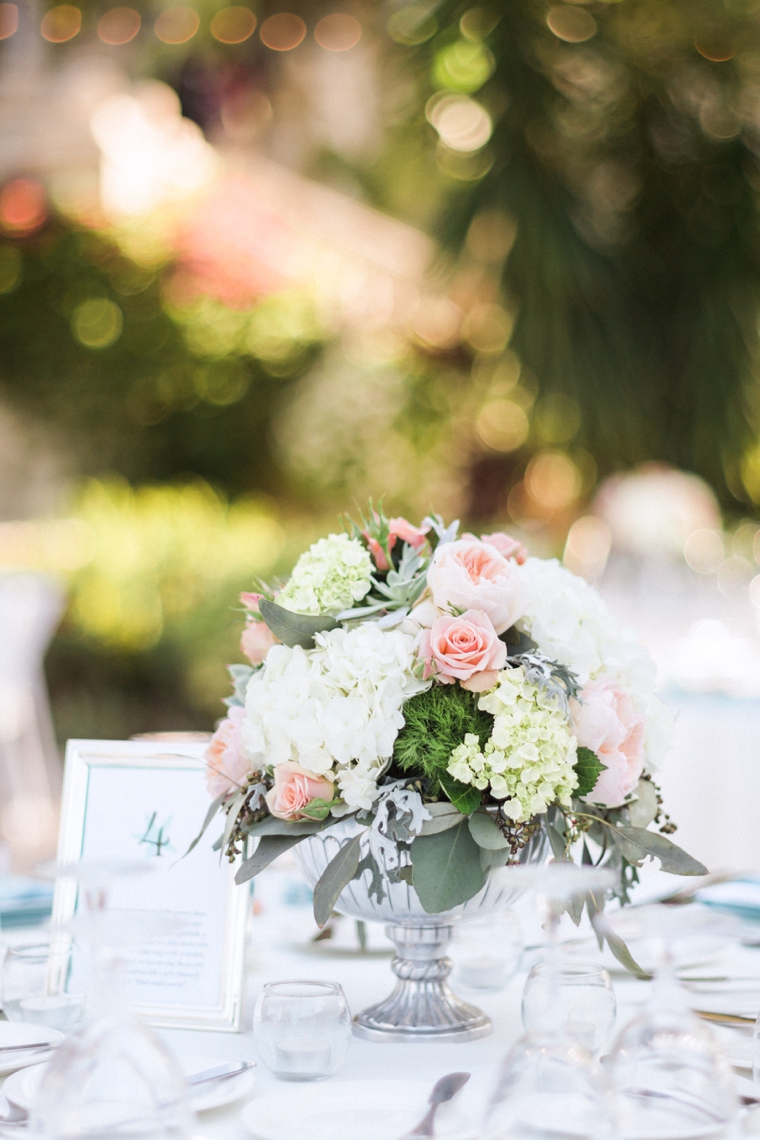 A Romantic Mint and Peach Wedding via TheELD.com