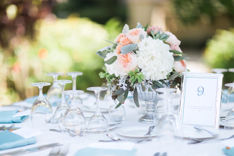 A Romantic Mint and Peach Wedding via TheELD.com