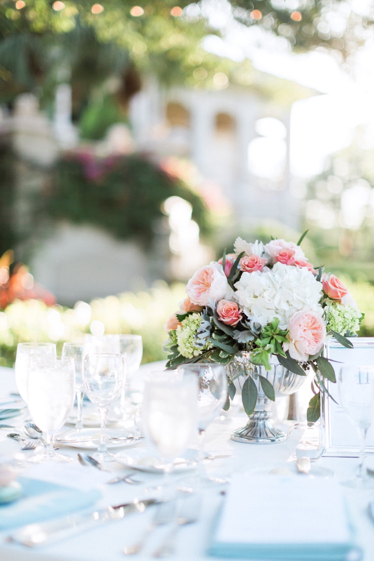 A Romantic Mint and Peach Wedding via TheELD.com