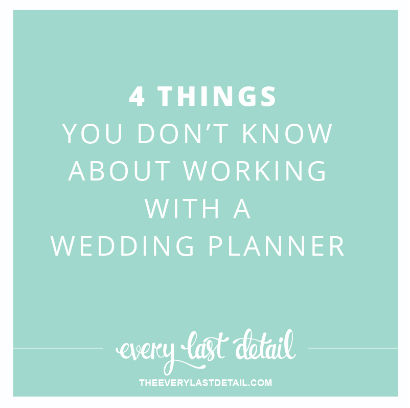 4 Things you dont know about working with a wedding planner via TheELD.com