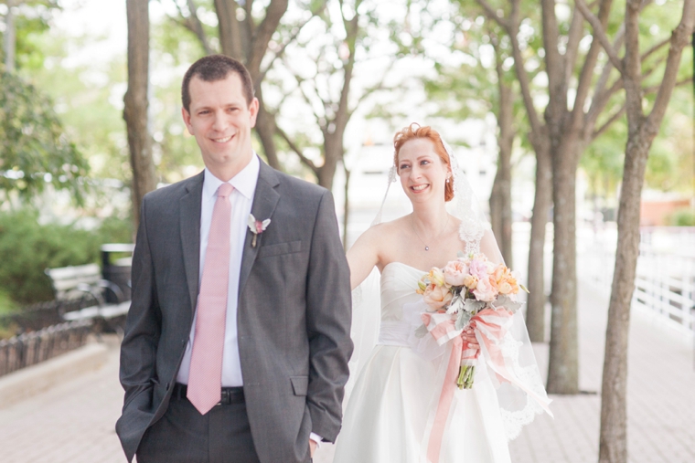 A Modern Chic Peach & Coral Wedding via TheELD.com