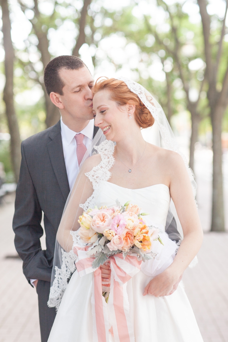 A Modern Chic Peach & Coral Wedding via TheELD.com